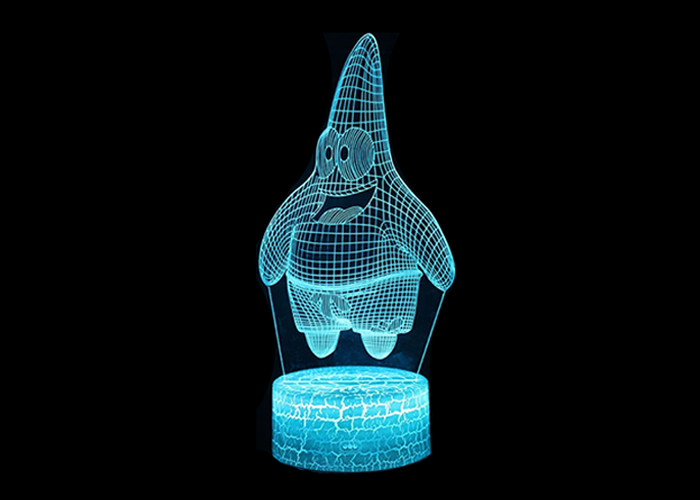 Room Decoration 3D Acrylic LED Night Light Acrylic Night Lamp Multicolor