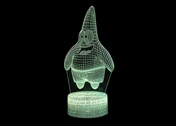 Customize 3D Acrylic LED Night Light 3d Illusion Usb Data Cable Frame Led Light