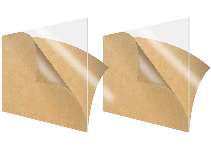 Cast Acrylic Sheet Display Paper Laminate 1/4&quot; X 24&quot; X 48&quot; Clear Transparent