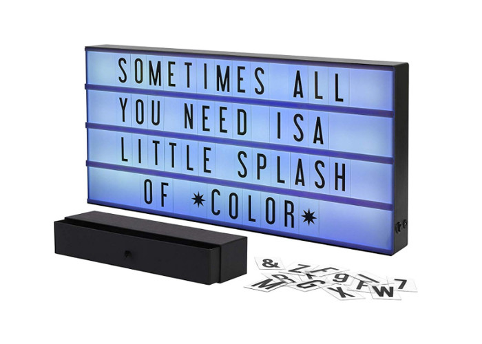 Marquee Personalised Cinema Lightbox Color Changing With 160 Letters Numbers