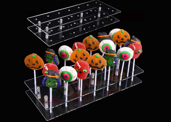 20 Hole Acrylic Lollipop Display Stand Cake Pop Stand Holder For Party Decoration
